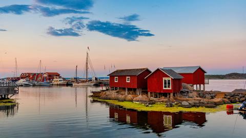 哥德堡群岛的岸边，瑞典 